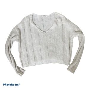white pacsun sweater super soft